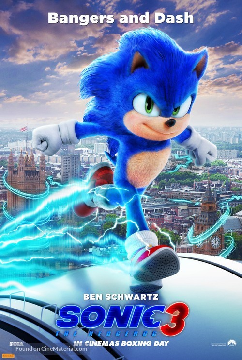 Sonic the Hedgehog 3 - Australian Movie Poster