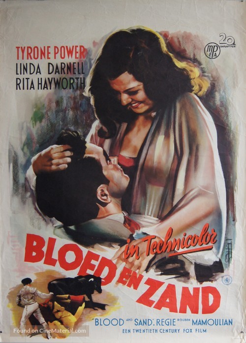 Blood and Sand - Dutch Movie Poster
