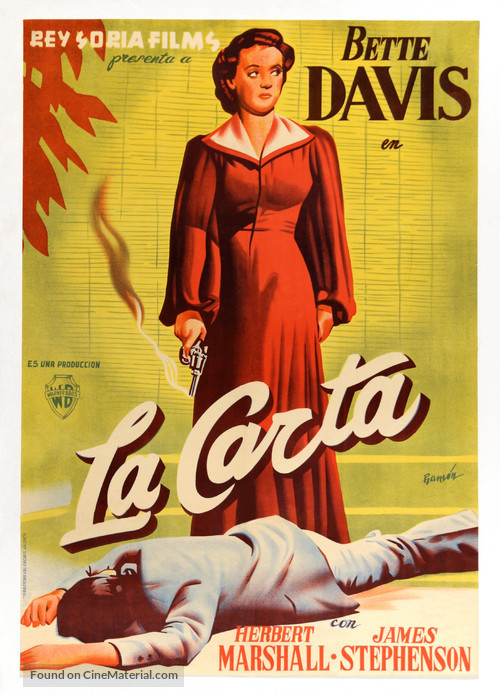 The Letter - Spanish Movie Poster