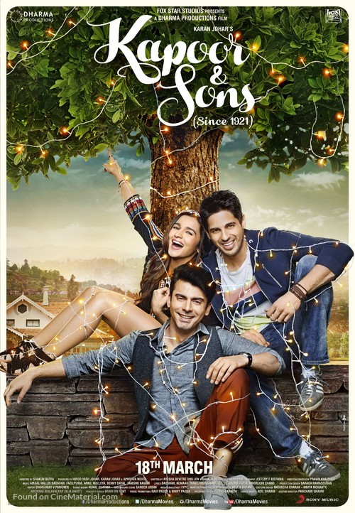 Kapoor and Sons - Indian Movie Poster