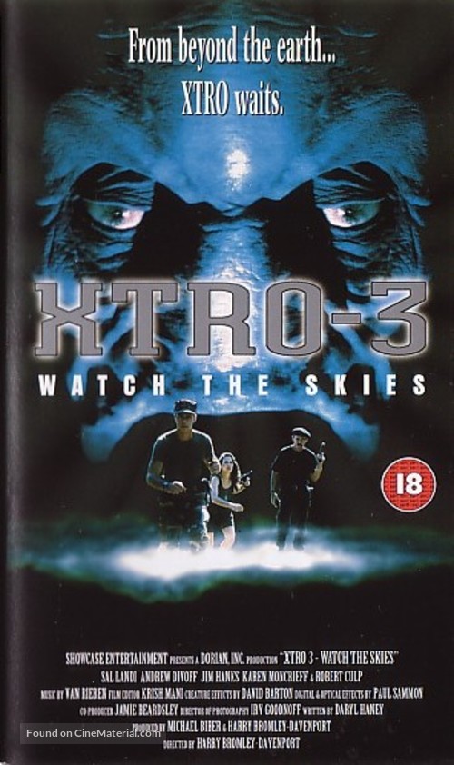 Xtro 3: Watch the Skies - British Movie Cover