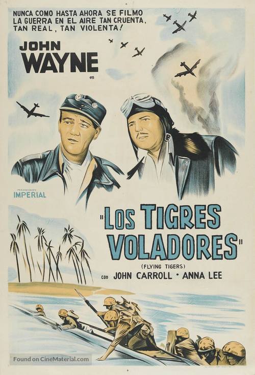 Flying Tigers - Argentinian Movie Poster
