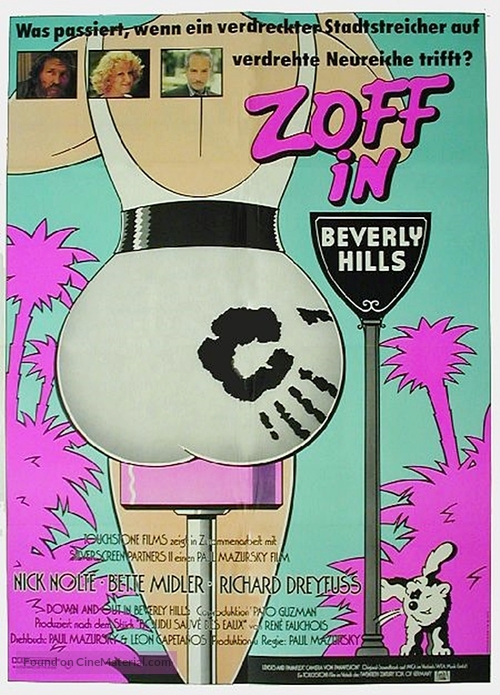 Down and Out in Beverly Hills - German Movie Poster