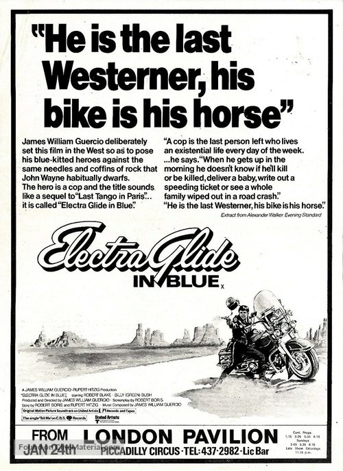 Electra Glide in Blue - poster