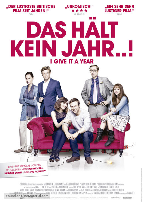 I Give It a Year - Swiss Movie Poster