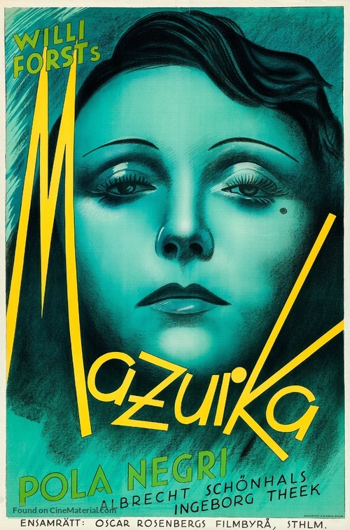 Mazurka - Swedish Movie Poster