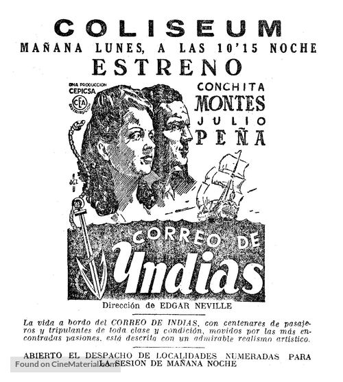 Correo de Indias - Spanish poster