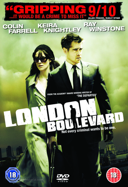London Boulevard - British DVD movie cover