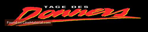 Days of Thunder - German Logo