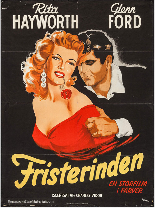The Loves of Carmen - Danish Movie Poster