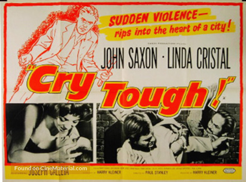 Cry Tough - British Movie Poster
