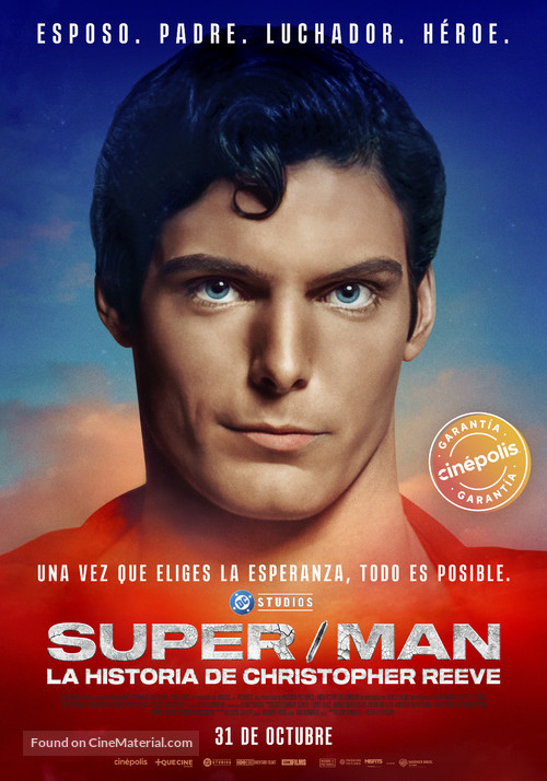 Super/Man: The Christopher Reeve Story - Mexican Movie Poster