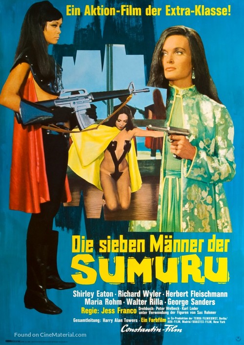 Die sieben M&auml;nner der Sumuru - German Movie Poster