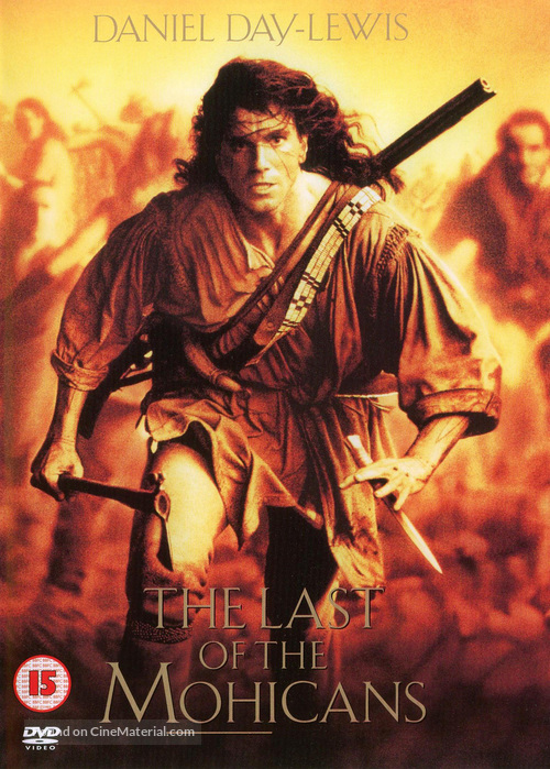 The Last of the Mohicans - British DVD movie cover