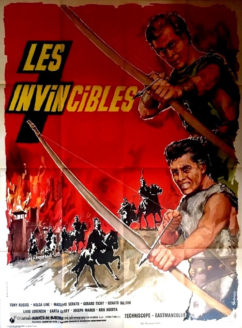 Invincibili sette, Gli - French Movie Poster