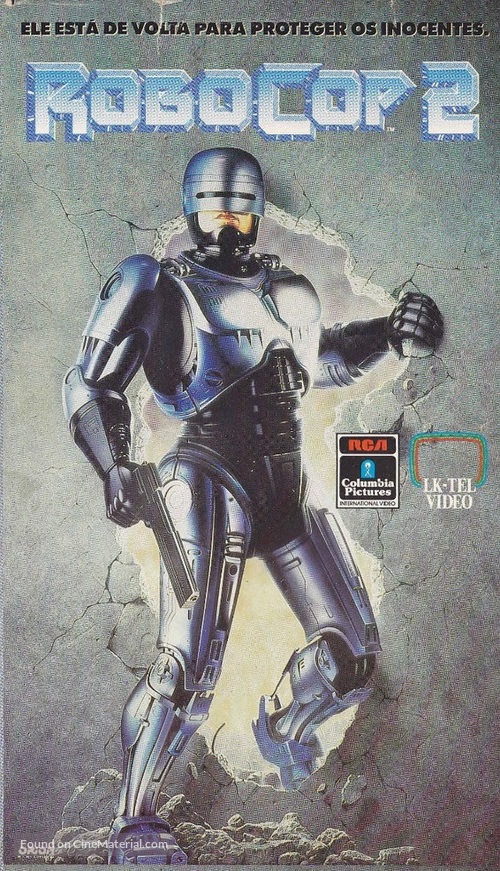 RoboCop 2 - Brazilian Movie Cover