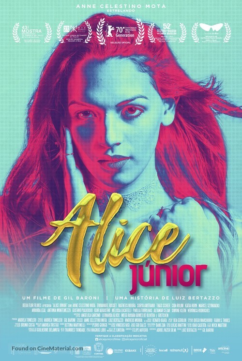 Alice J&uacute;nior - Brazilian Movie Poster