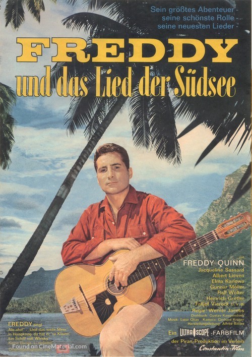 Freddy und das Lied der S&uuml;dsee - German Movie Poster