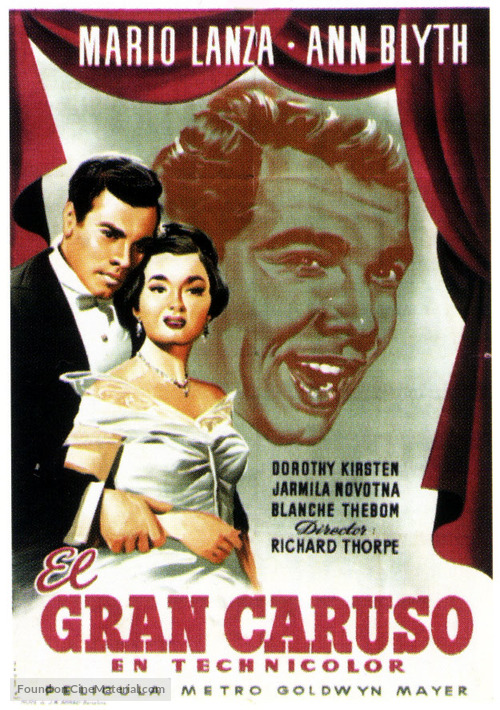 The Great Caruso - Spanish Movie Poster