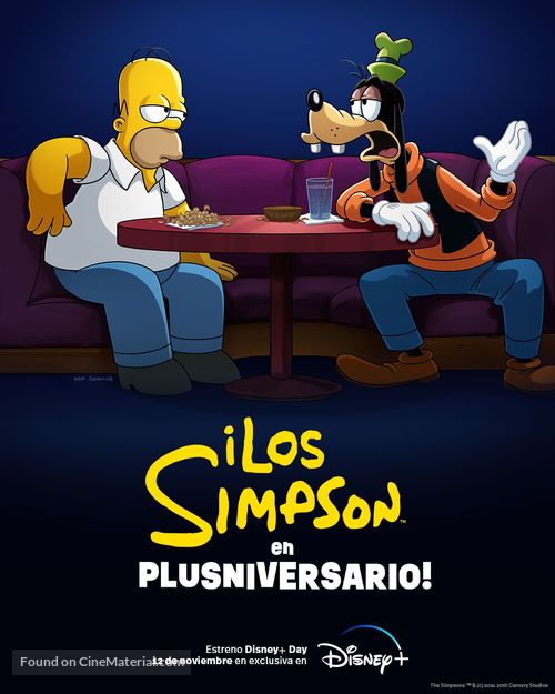 The Simpsons in Plusaversary - Spanish Movie Poster