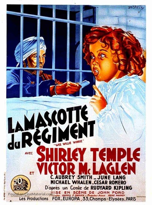 Wee Willie Winkie - French Movie Poster