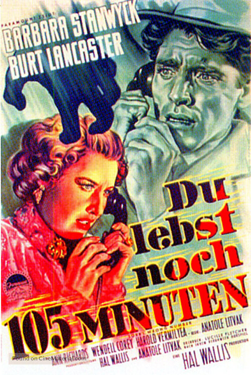 Sorry, Wrong Number - German Movie Poster