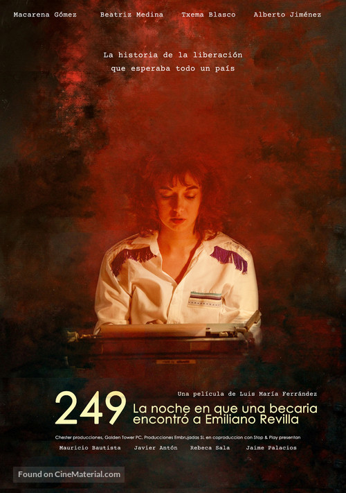 249. La noche en que una becaria encontr&oacute; a Emiliano Revilla - Spanish Movie Poster