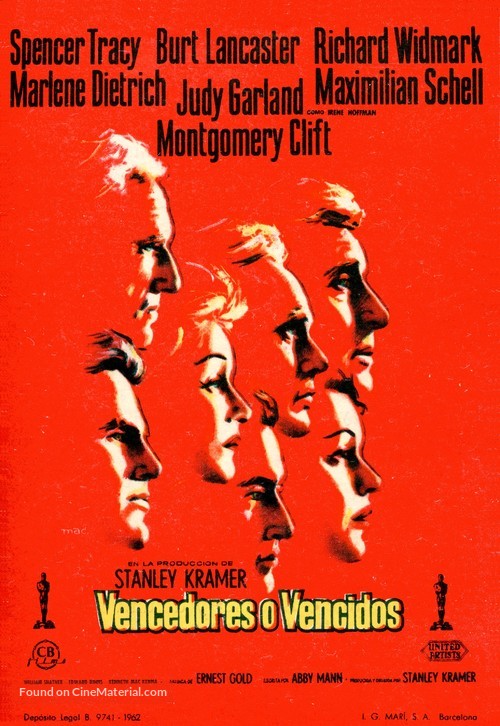 Judgment at Nuremberg - Spanish Movie Poster