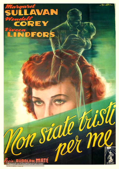 No Sad Songs for Me - Italian Movie Poster