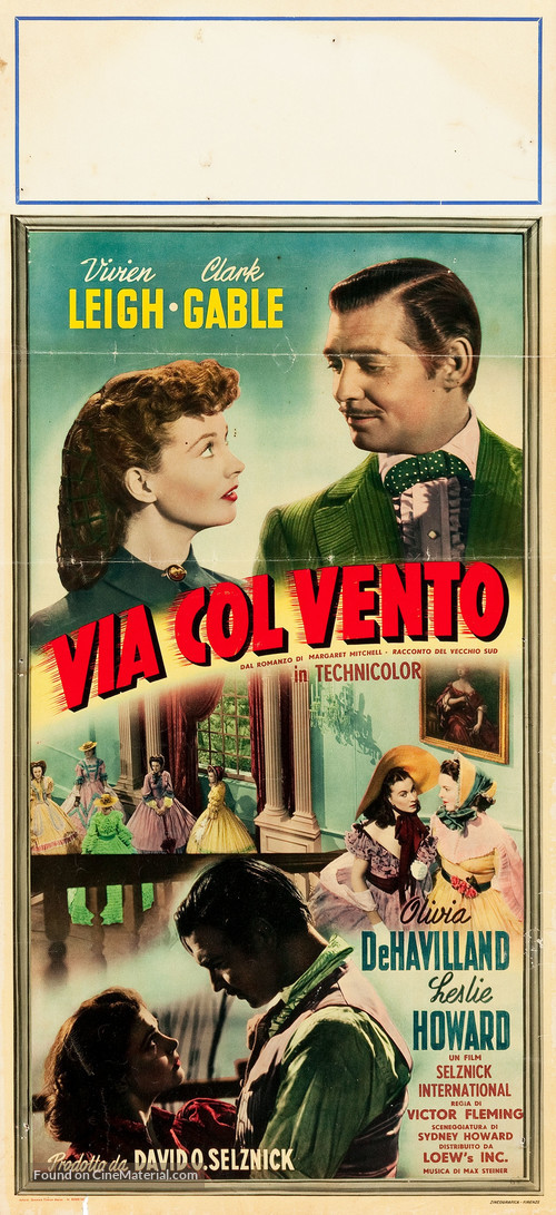 Gone with the Wind - Italian Movie Poster