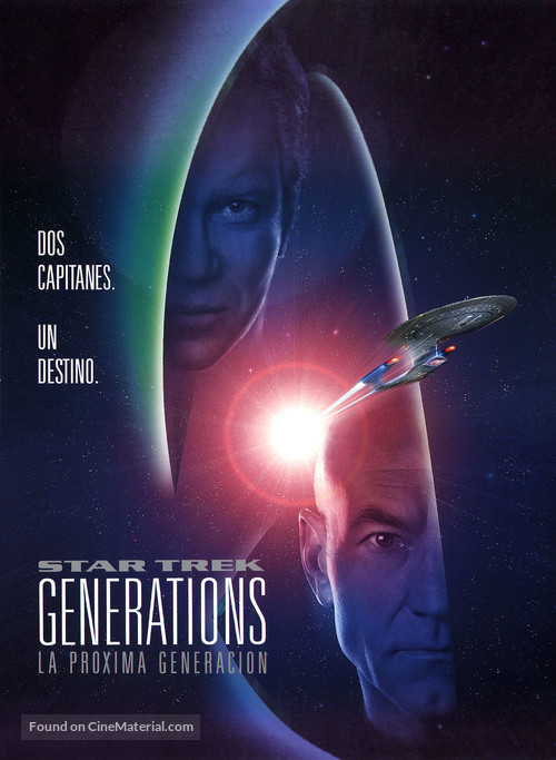 Star Trek: Generations - Spanish DVD movie cover