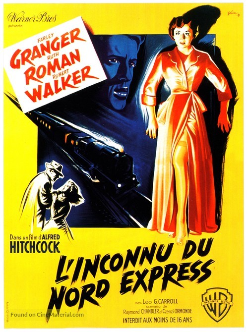 Strangers on a Train - French Movie Poster