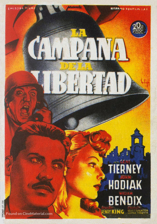 A Bell for Adano - Spanish Movie Poster