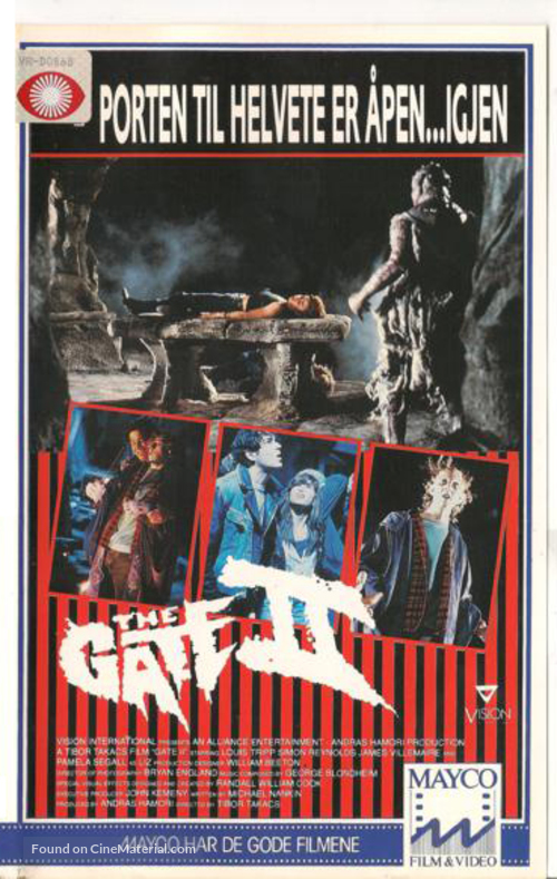 The Gate II: Trespassers - Norwegian VHS movie cover