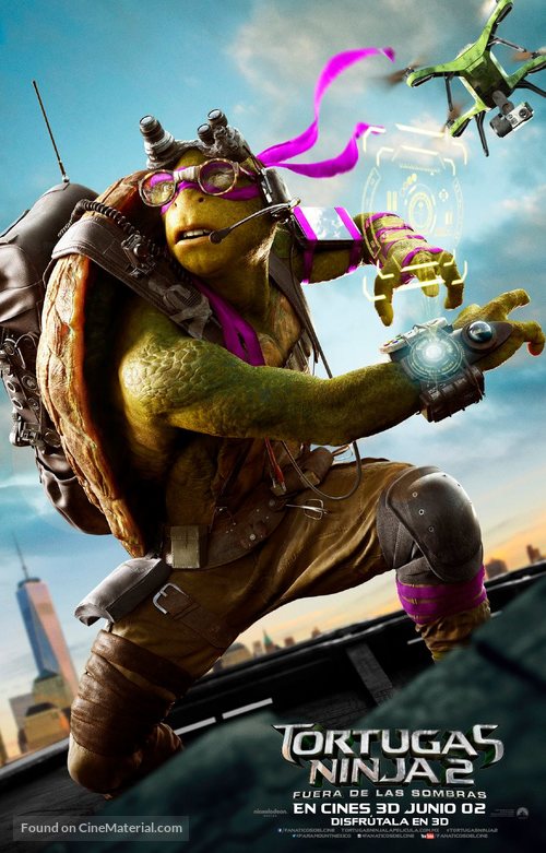 Teenage Mutant Ninja Turtles: Out of the Shadows - Mexican Movie Poster