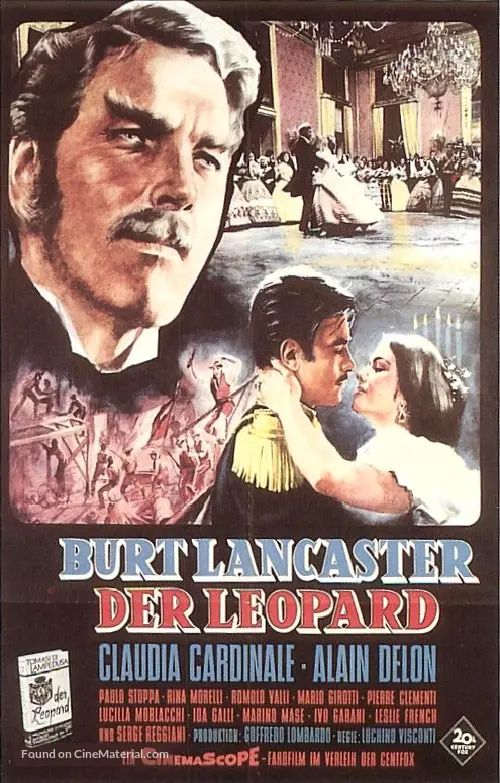 Il Gattopardo 1963 German Movie Poster
