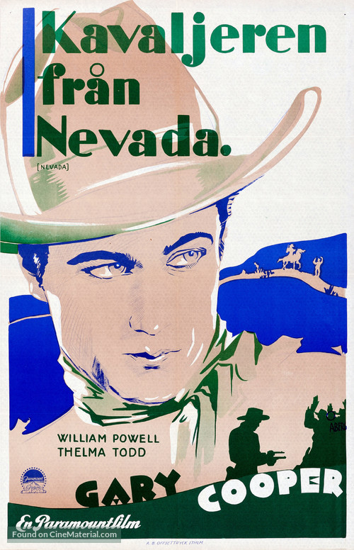 Nevada - Swedish Movie Poster