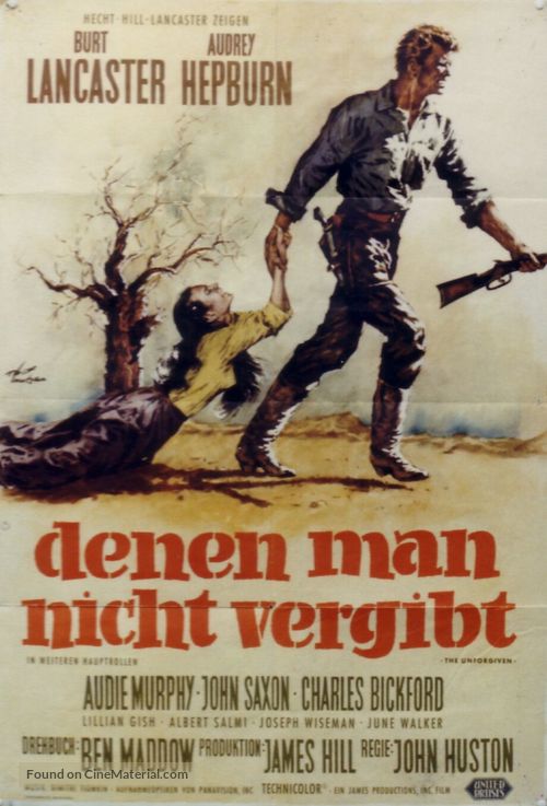 The Unforgiven - German Movie Poster