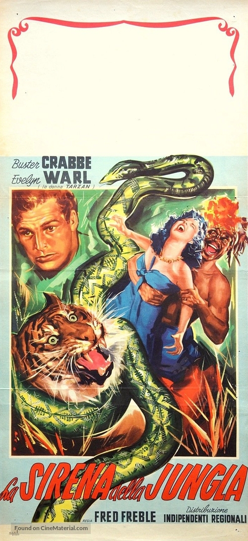 Jungle Siren - Italian Movie Poster