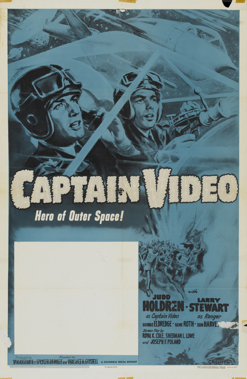 Captain Video, Master of the Stratosphere - Re-release movie poster