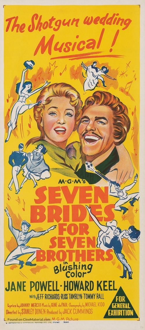 Seven Brides for Seven Brothers - Australian Movie Poster