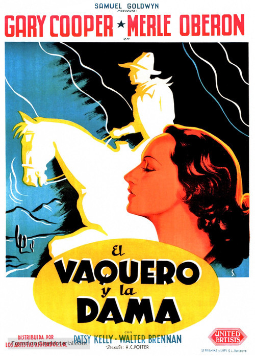 The Cowboy and the Lady - Spanish Movie Poster