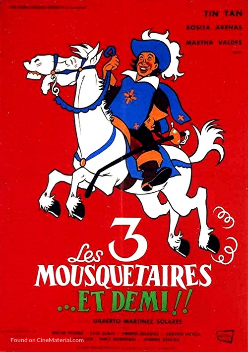 Los tres mosqueteros y medio - French Movie Poster