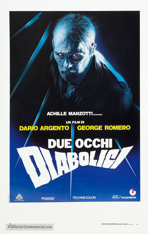 Due occhi diabolici - Italian Movie Poster