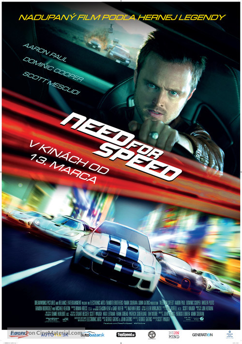 Need for Speed - Slovak Movie Poster