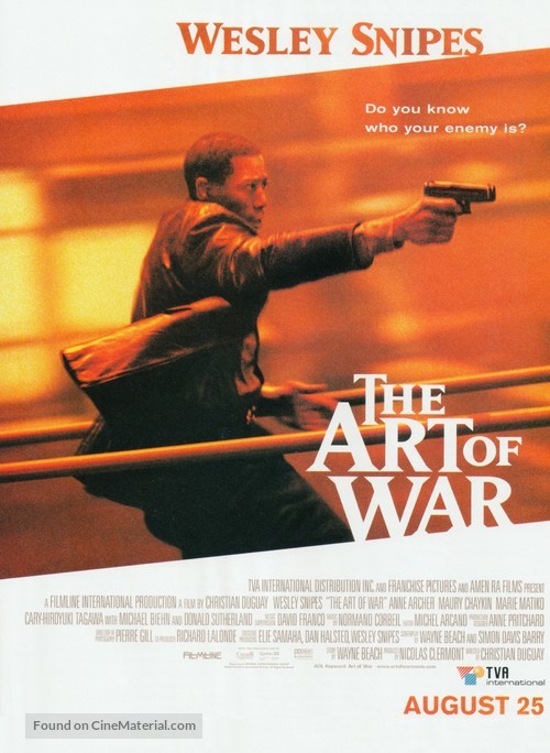 The Art Of War - Canadian Movie Poster