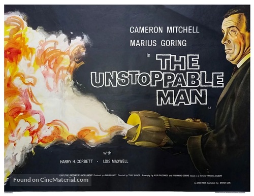 The Unstoppable Man - British Movie Poster