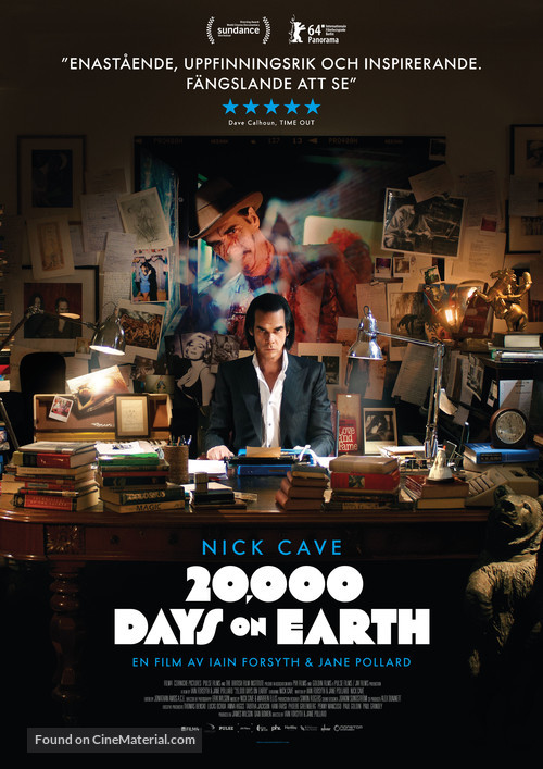 20,000 Days on Earth - Swedish Movie Poster