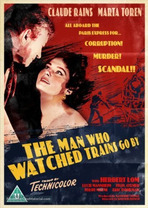 The Man Who Watched the Trains Go By - British Movie Cover