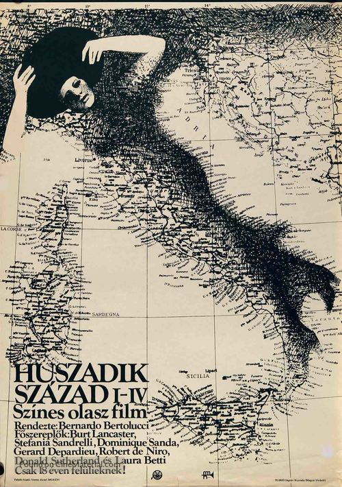 Novecento - Hungarian Movie Poster